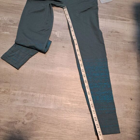 Athleta Wool Blend Leggings Blue Pattern Women's Small 306607 NWT - Picture 9 of 10